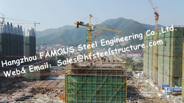 Çin Yapısal İskelet Çerçeveli Pre Mühendisli Çelik Yapılar Sıcak Galvanizli Yüzey İşlemi Tedarikçi