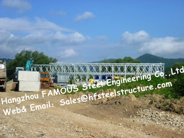 Çin Kolay Kurulum Çelik Bailey Köprüsü Tek Şeritli HD200 Tip Galvanizli Modüler Galvanizli Köprü Tedarikçi