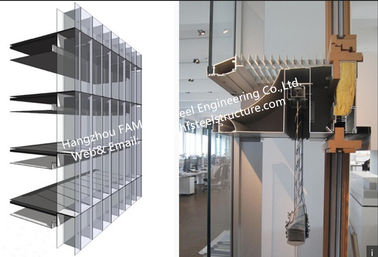 Çin Isı yalıtımlı ve lamine camlı çift kat cephe cam perde duvar sistemi Tedarikçi