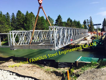 Çin Özel Çelik Bailey Köprüsü Taşınabilir Modüler Yapısal Çelik Köprü Tedarikçi