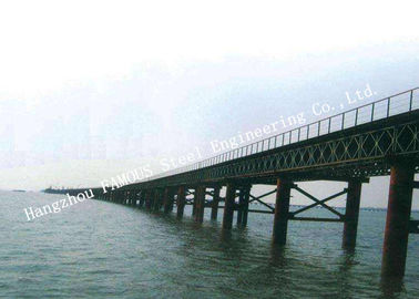 Çin Multispan Tek Kulvar Prefabrik Bailey Çelik Köprü İnşaat Meclisi Tedarikçi