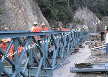 Çin 200 Tip Kalıcı Galvanizli Yüzey İşlem Çelik Bailey Köprüsü Çift Sıralı Köprü Tedarikçi