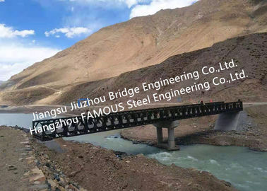Çin Su Koruma Projesi İçin Prefabrik Bailey Çelik Köprü Destek İskeleleri ile Taşınabilir Yapısal Çelik Köprü Tedarikçi