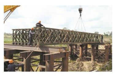 Çin Morden Galvanizli / Kaynaklı Yapısal Çelik Bailey Köprüsü Ağır Metal Destekli Tedarikçi