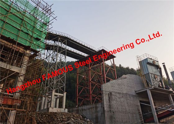 Çin Maden Projesi Taşıma Koridoru Bantlı Konveyör Gallary İmalatı Endüstriyel Çelik Yapılar Tedarikçi