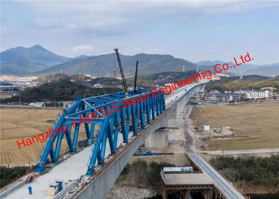 Çin Eğimli Dize Çelik Makas Sertleştirilmiş Sürekli Kiriş Yapısı Yüksek Hızlı Demiryolu Köprüsü Tedarikçi