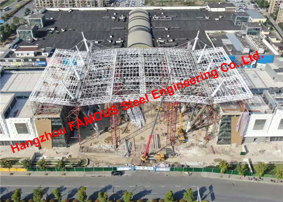 Çin Alışveriş Merkezi İçin Galvanizli Ticari Çelik Yapısal Boru Makas Çatı Tedarikçi
