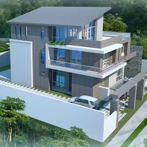 Çin Komple Dekoratif Modern Hızlı Kurulum İki Katlı Lüks Prefabrik Ev Villa Tasarımları Tedarikçi