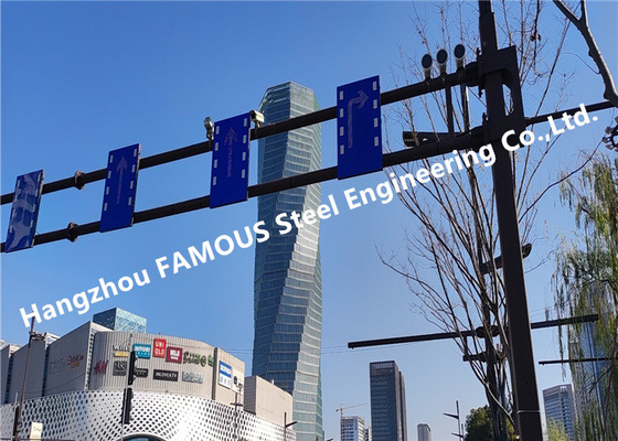 Çin Belediye Kullanımı Çelik Çerçeveleme Sokak Aydınlatma Direkleri ve Konsolları Trafik Işığı Kılavuz Panoları Billboard Tedarikçi