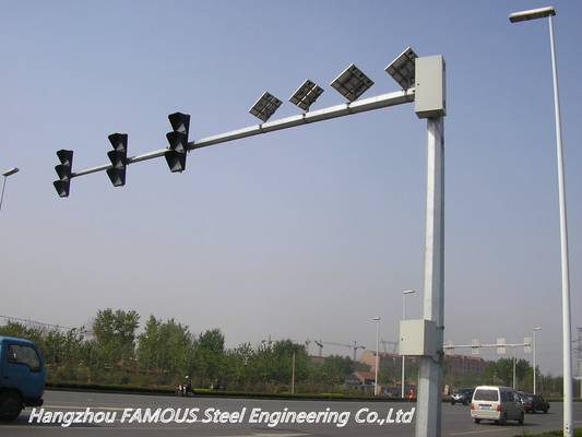 Çin Q345 Trafik İzleme Sistemleri ve Kameralar İçin Yol İşareti Yapısı Tedarikçi