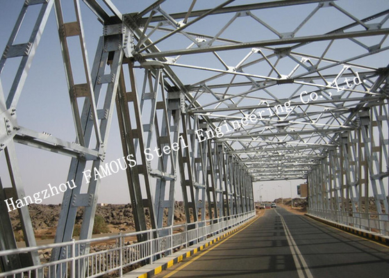 Çin AWS D1.1D1.5 Fabrikasyon Çelik Modüler Bailey Köprüsü Kafes Kiriş Amerika Standardı Tedarikçi