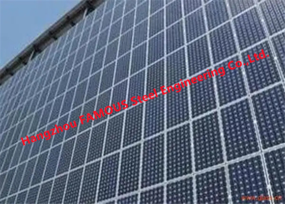 Çin Fotovoltaik Güneş Enerjili Cam Giydirme Cephe Bina Modülleri Sistemi Tedarikçi