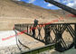 Ağır Yük Kapasitesi Modüler Çelik Bailey Köprüsü Mükemmel Kararlılık Uzun Yorulma Ömrü Tedarikçi