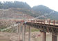 Özel Tasarım Prefabrik Çelik Yapı Bailey Köprüsü İnşaatı Uzun Açıklıklı Tedarikçi