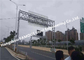 Galvanizli Yapı Portal Portal Çelik Çerçeve Trafik Işıkları ve Kılavuz Panoları Billboard Tedarikçi