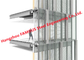 Ticari Ofis Binası İçin Havalandırmalı Çelik Cam Perde Duvar Cephe Çift Kaplama Tedarikçi