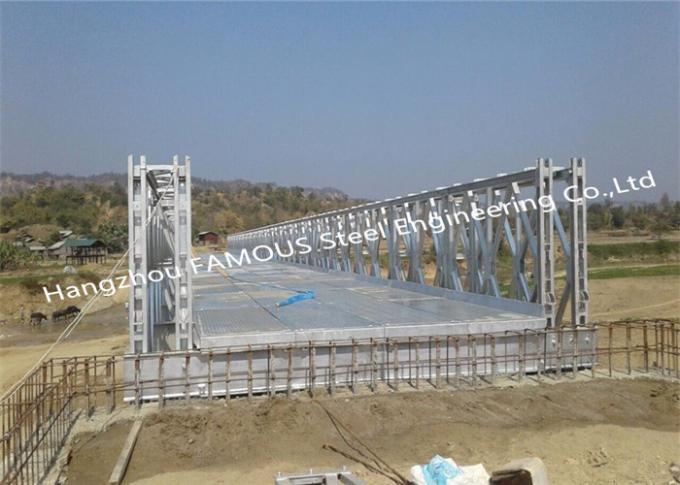 Amerikan Standart Kompakt Tip 100 Prefabrik Çelik Bailey Köprüsü Eşdeğeri 0