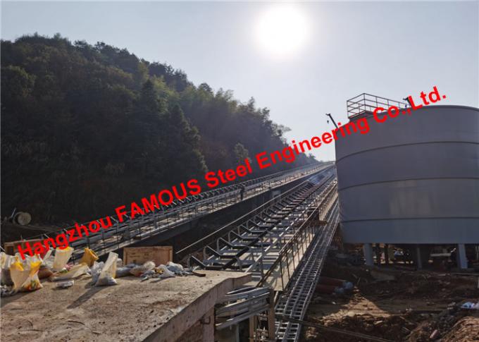 Taş Madenciliği Fabrikası Üretim Hattı Ağır Çelik Atölyesi Endüstriyel Çelik Yapı İnşaatı 0