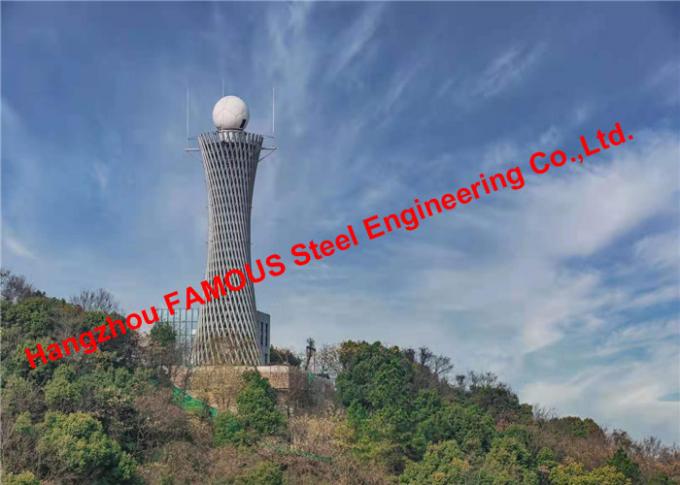 Özelleştirilmiş Yüksek Hassasiyetli Prefabrik Çelik Yapı Radarı Hava Kule İmalatı 0
