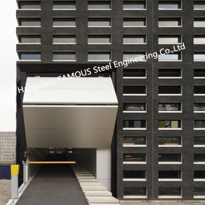 Modern Endüstriyel Havai Üst Katlanmış Otomatik paslanmaz çelik Garaj Kapısı 2