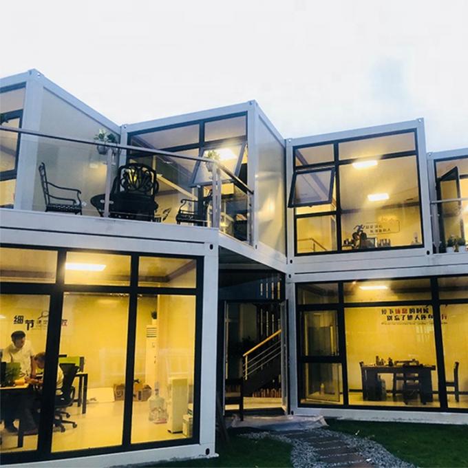 Modern Sahil Prefabrik Çelik Villa Lüks Soğuk Şekillendirilmiş 0