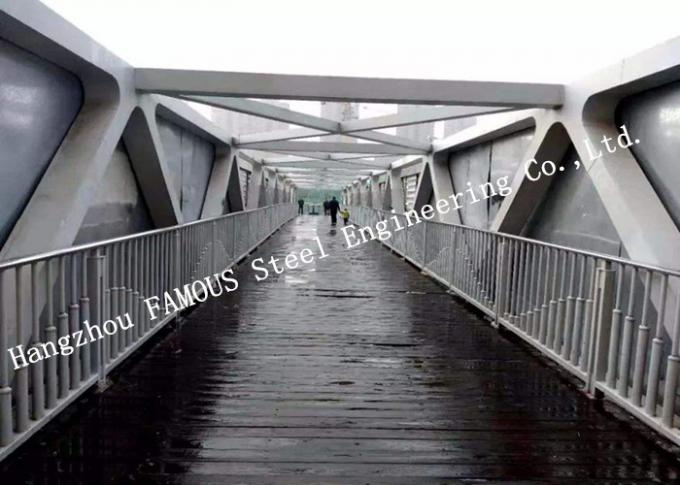 Kolay Kurulum Prefabrik Yaya Çelik Yapı Skywalk Bridge 0