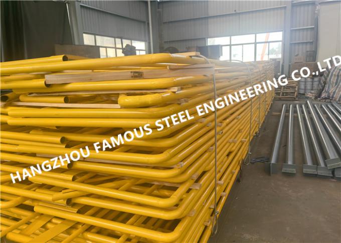 Boyalı Q235b Çelik Yapısal Hantel Çit Üretimleri Etraf Sistemi 0