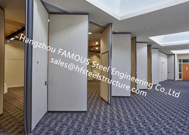 Çin Konferans Salonu İçin PVC Panel Katlanır Kapılar Ses Geçirmez Sürgülü Akordeon Bölme Kapıları Tedarikçi
