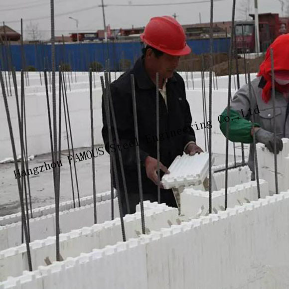 Sera Kendinden Hizalamalı Tipik Montaj Yalıtımlı Beton Formlar ICF'ler Duvar Yapısı Blokları 1