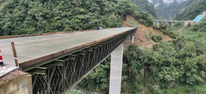 hakkında en son şirket haberleri Sichuan-Tibet Hattında Birkaç Çelik Bailey Köprüsü Tamamlandı  2