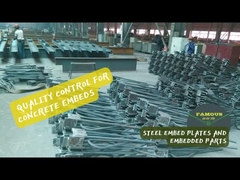 Çelik gömülü plakalar ve gömülü parçalar