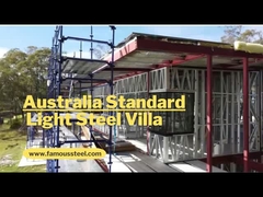 Modüler Ev Lüks Hafif Çelik Villa Modern Prefab Hafif Kavga Galvanize Taşları